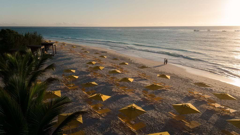 Sunrise over Muyuni Beach at The Mora Zanzibar